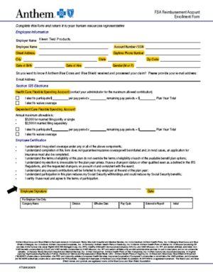 thumbnail of Flex Spending Enrollment Form (FSA)