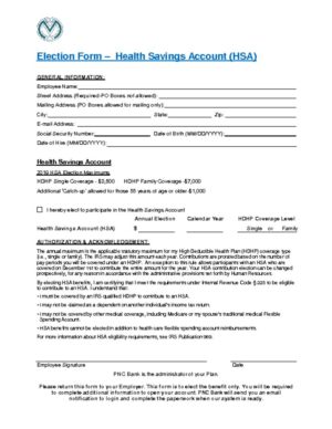 thumbnail of Meridian HSA Election Form – Fillable